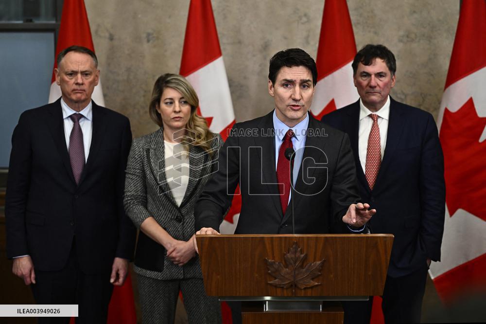 Justin Trudeau speaks after Trump declaration about imposition for Canada - Ottawa