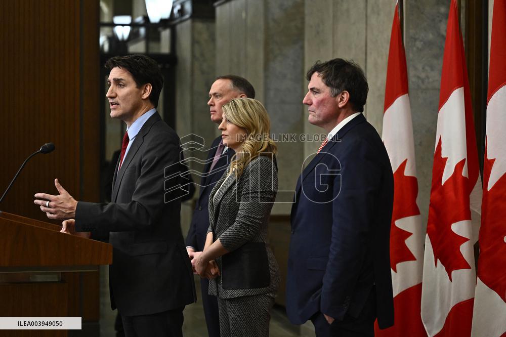 Justin Trudeau speaks after Trump declaration about imposition for Canada - Ottawa