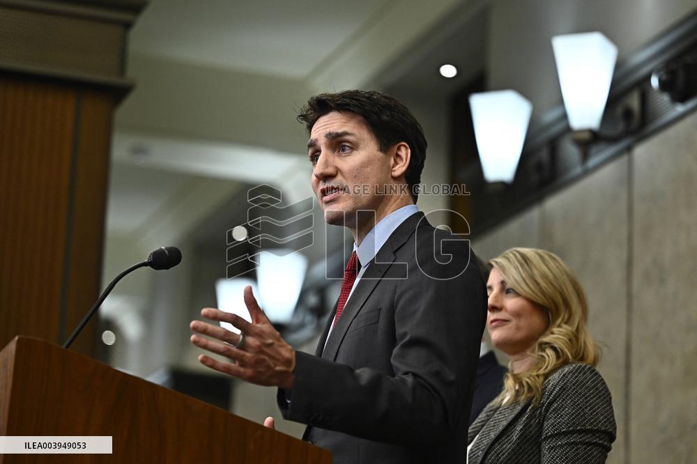 Justin Trudeau speaks after Trump declaration about imposition for Canada - Ottawa