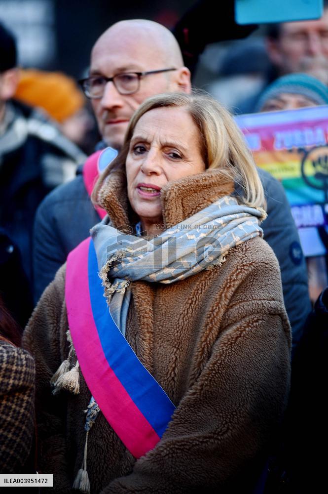 Anti-Fascist Anti-Sexist Rally In Solidarity With Argentina - Paris