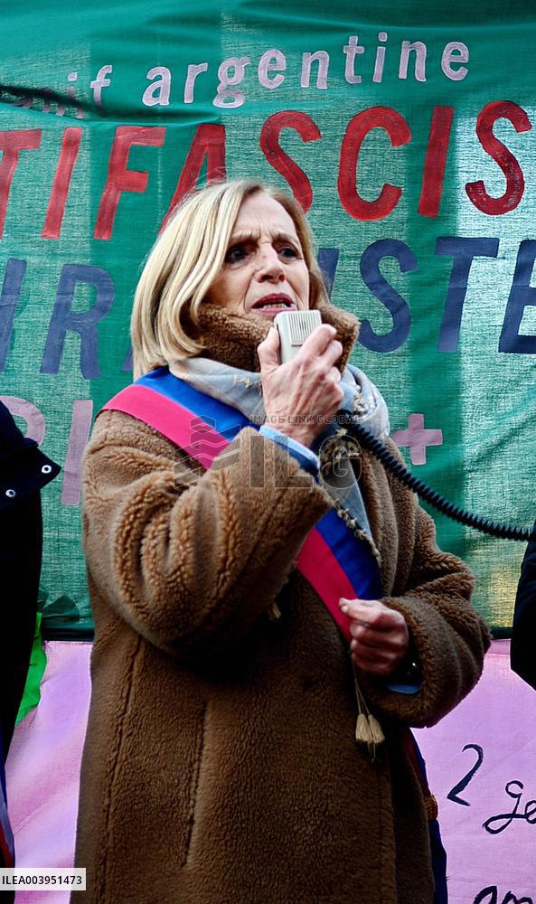 Anti-Fascist Anti-Sexist Rally In Solidarity With Argentina - Paris