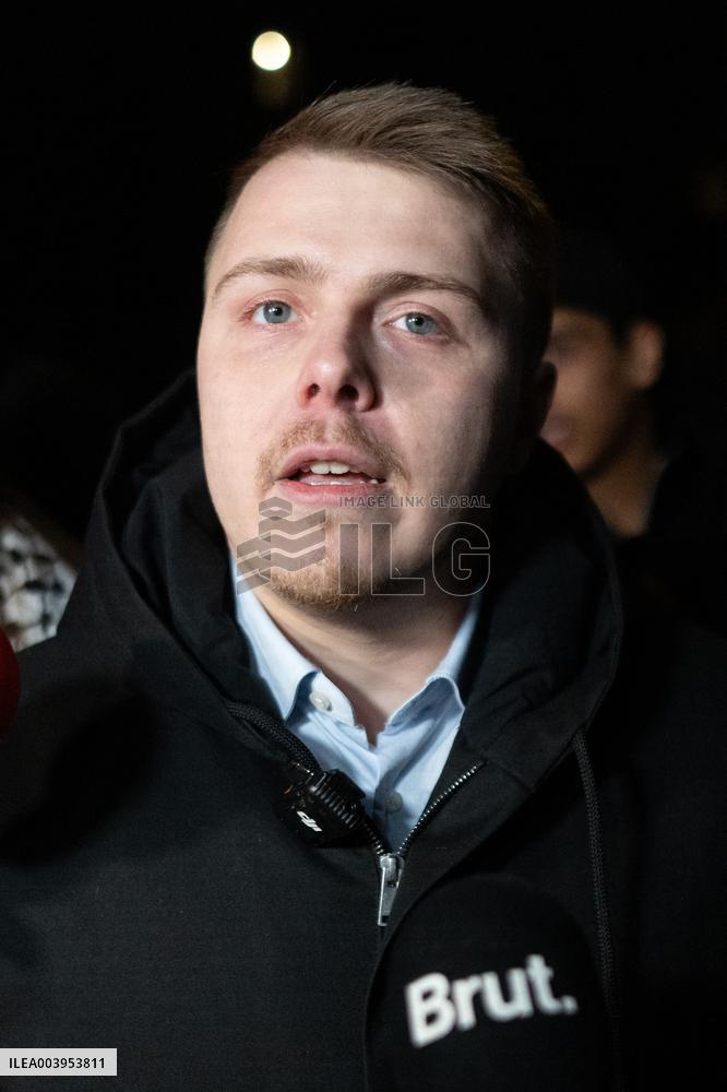 Louis Boyard speaks to the press after his defeat in the municipal elections - Villeneuve Saint-Georges RL