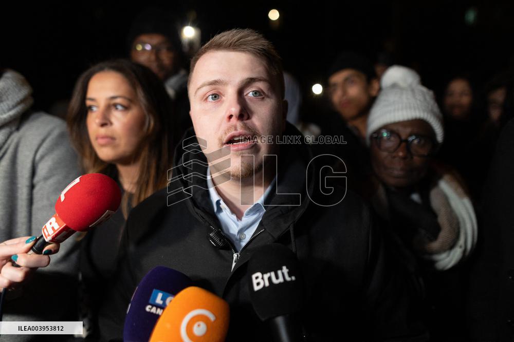 Louis Boyard speaks to the press after his defeat in the municipal elections - Villeneuve Saint-Georges RL