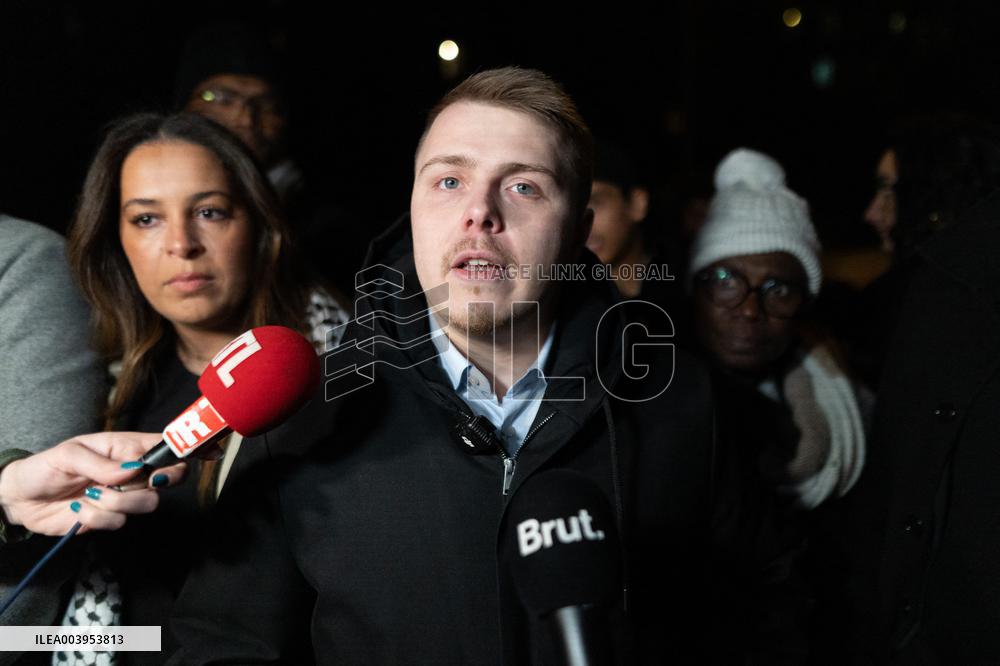 Louis Boyard speaks to the press after his defeat in the municipal elections - Villeneuve Saint-Georges RL