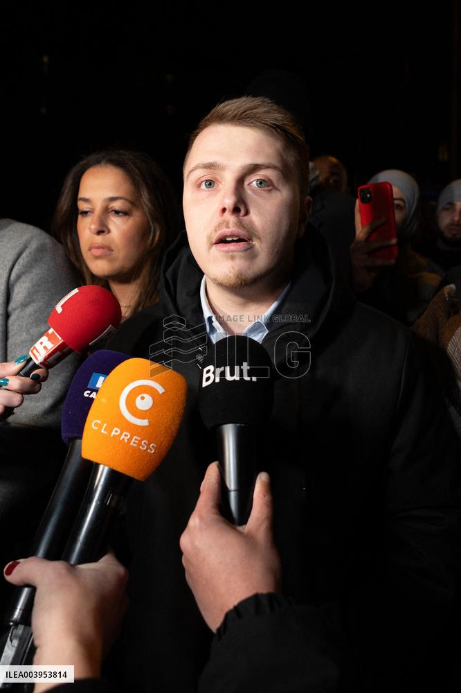 Louis Boyard speaks to the press after his defeat in the municipal elections - Villeneuve Saint-Georges RL