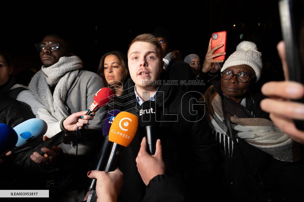 Louis Boyard speaks to the press after his defeat in the municipal elections - Villeneuve Saint-Georges RL