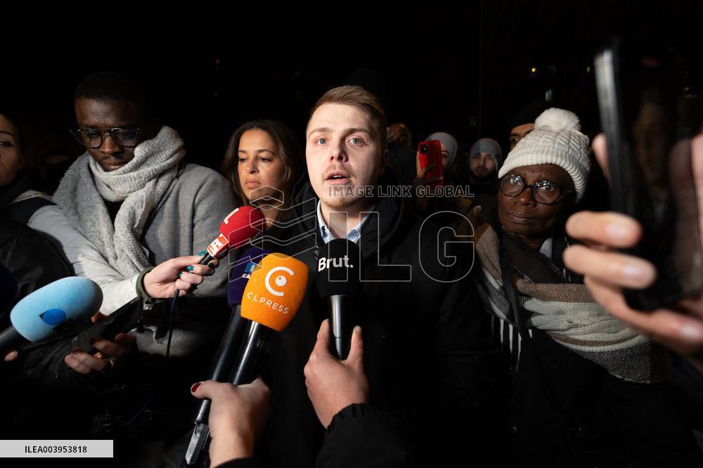 Louis Boyard speaks to the press after his defeat in the municipal elections - Villeneuve Saint-Georges RL