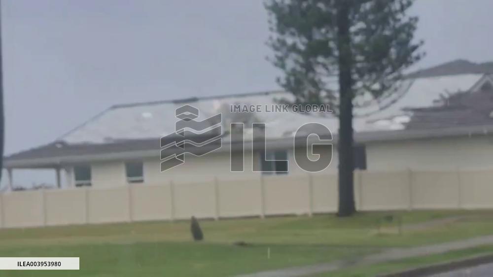 US: Roof Blown Off By Winter Storm In Kaneohe, Hawaii