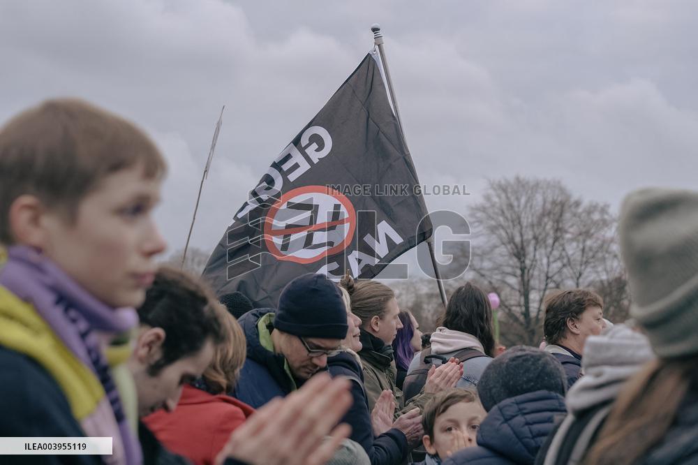 Anti Far Right Demonstration In Berlin