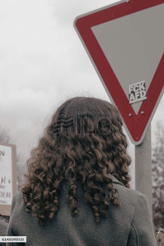 Anti Far Right Demonstration In Berlin