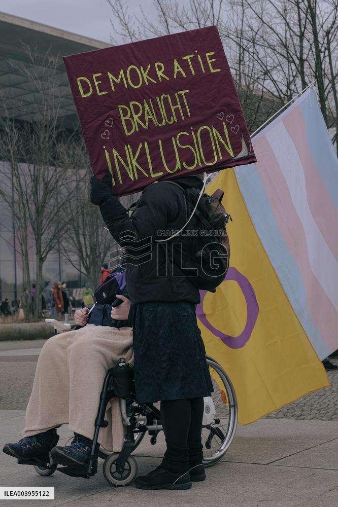 Anti Far Right Demonstration In Berlin