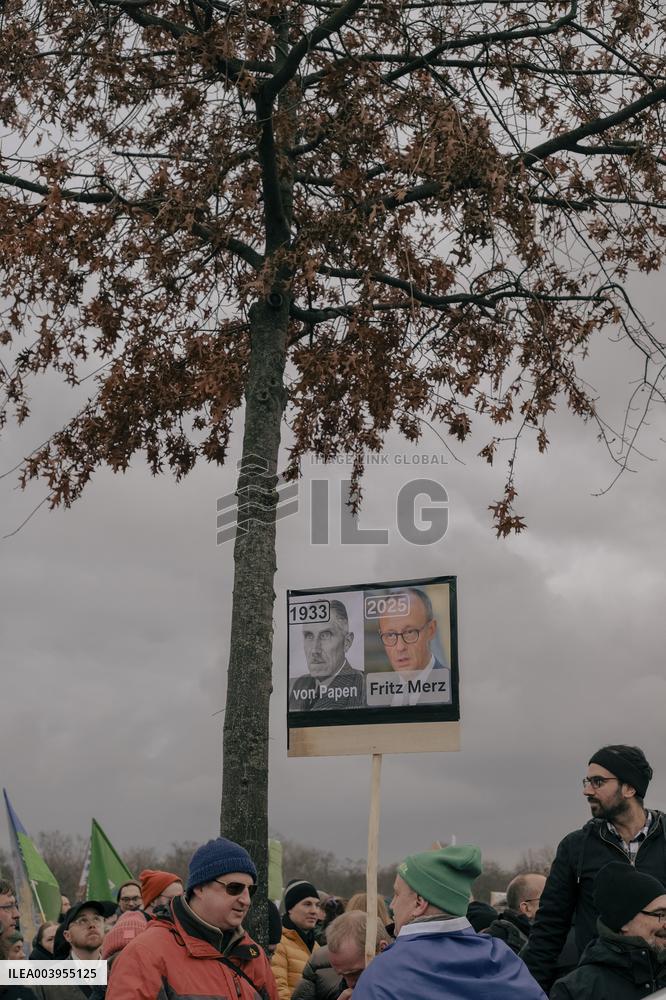 Anti Far Right Demonstration In Berlin
