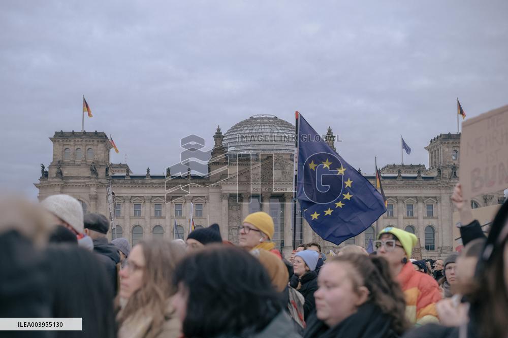 Anti Far Right Demonstration In Berlin
