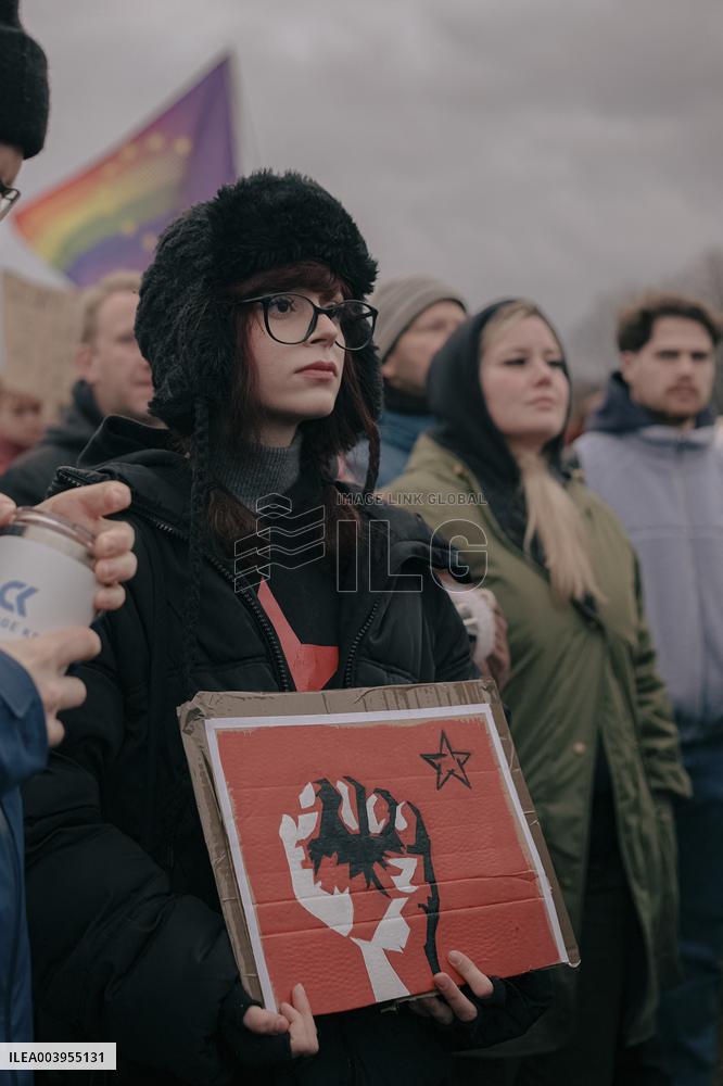 Anti Far Right Demonstration In Berlin