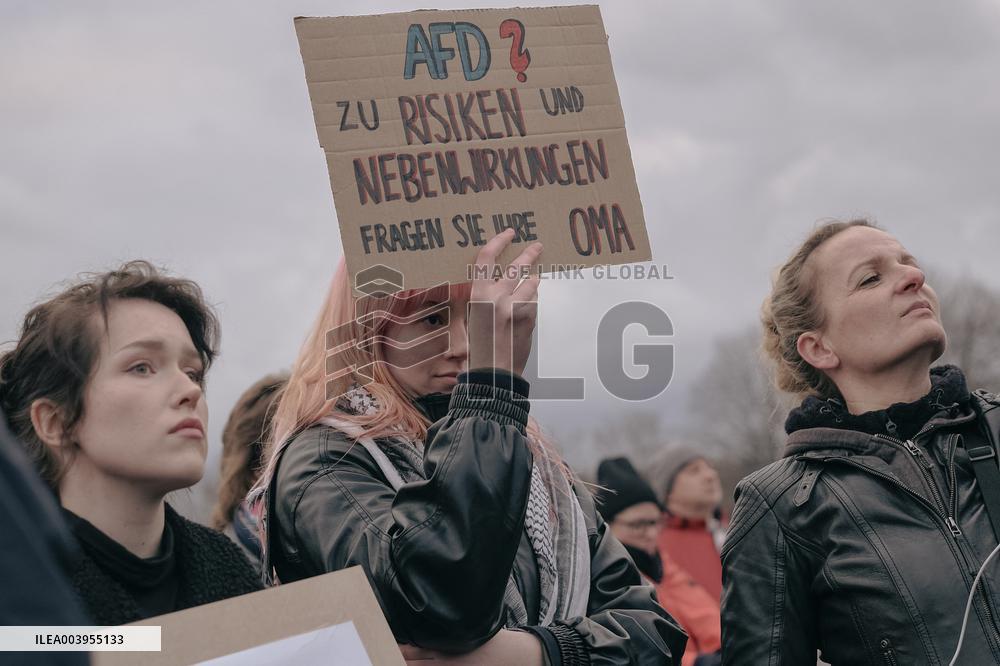 Anti Far Right Demonstration In Berlin