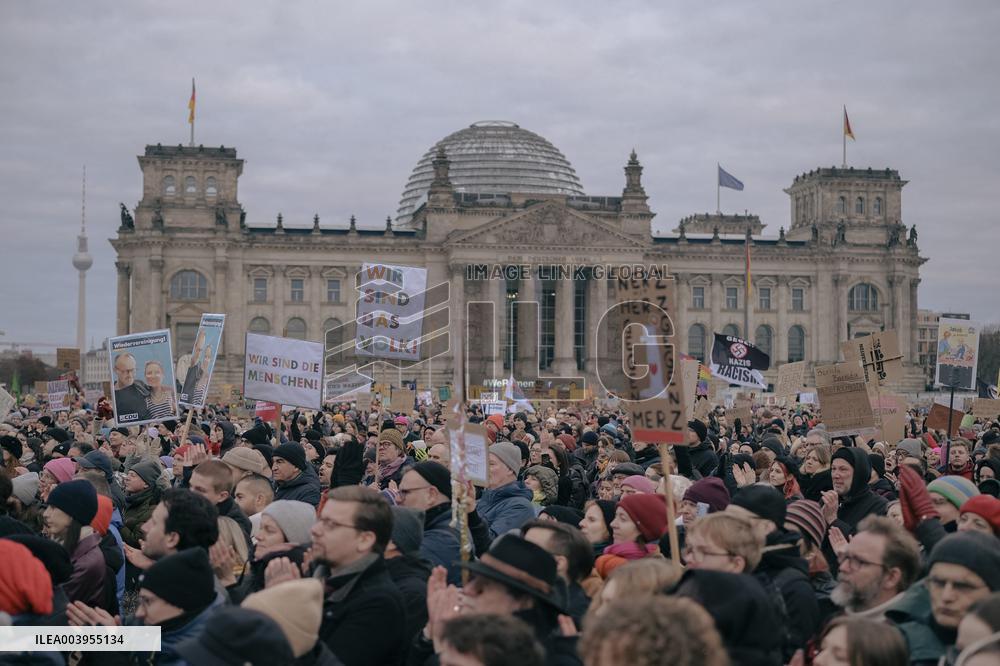 Anti Far Right Demonstration In Berlin