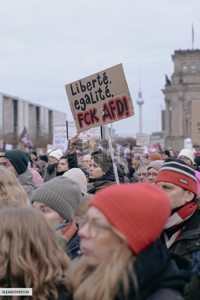Anti Far Right Demonstration In Berlin
