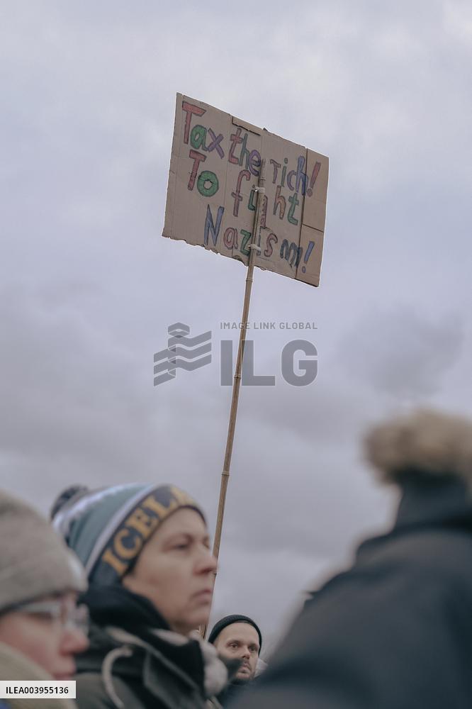 Anti Far Right Demonstration In Berlin