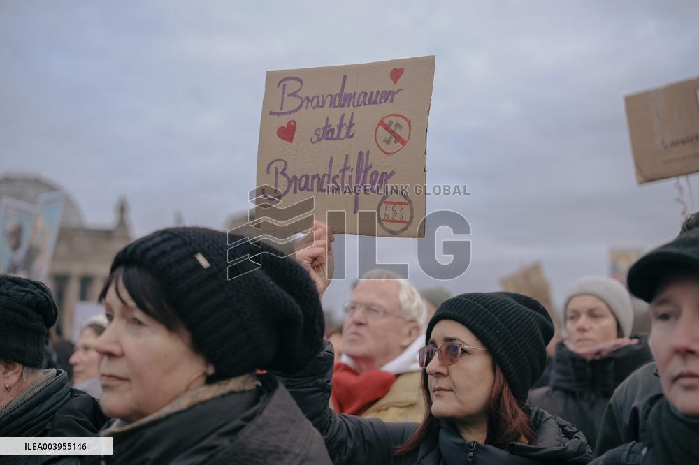 Anti Far Right Demonstration In Berlin