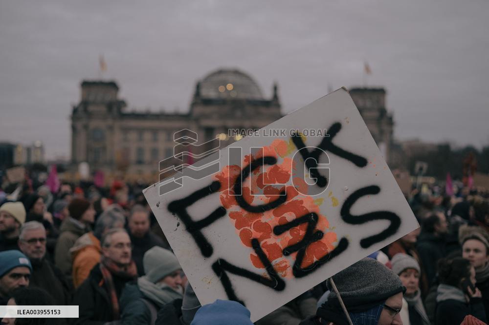 Anti Far Right Demonstration In Berlin