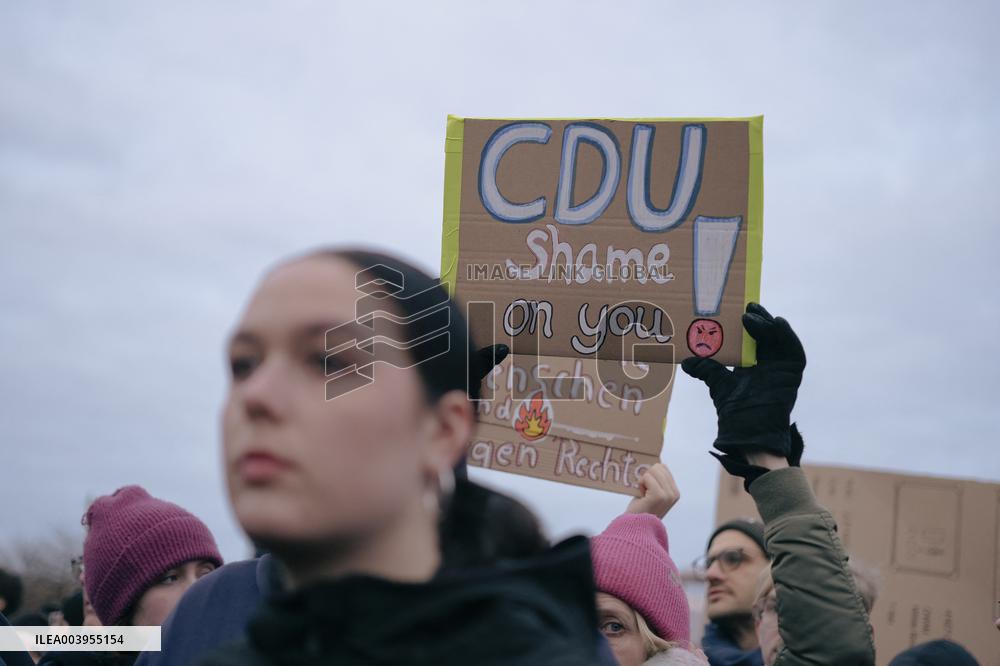 Anti Far Right Demonstration In Berlin