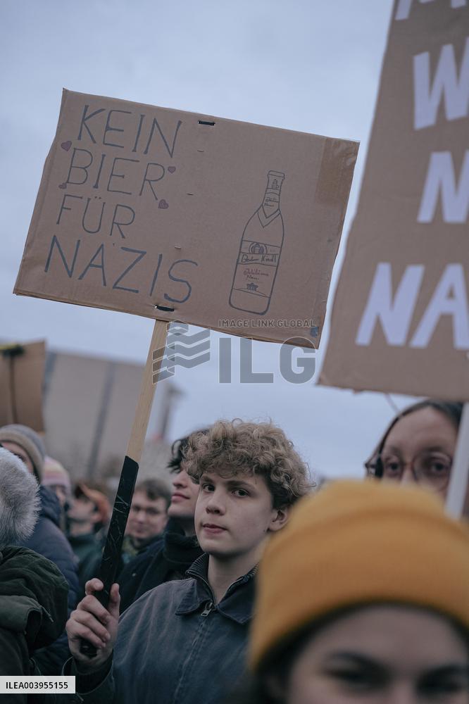 Anti Far Right Demonstration In Berlin