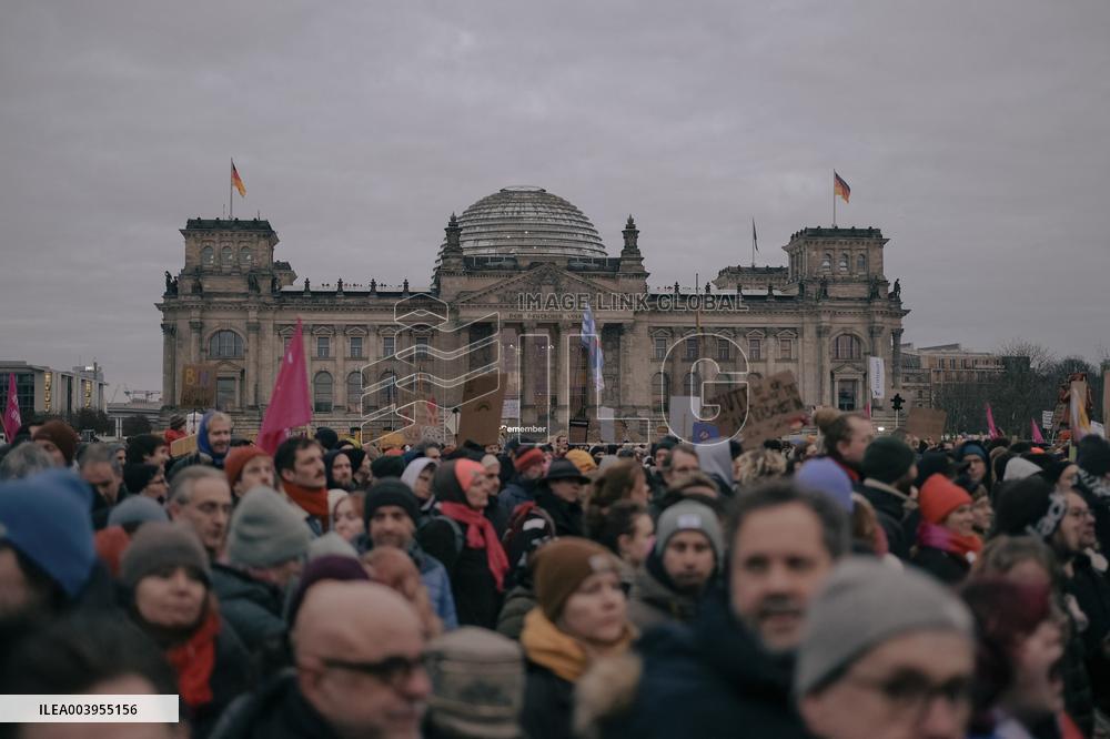Anti Far Right Demonstration In Berlin