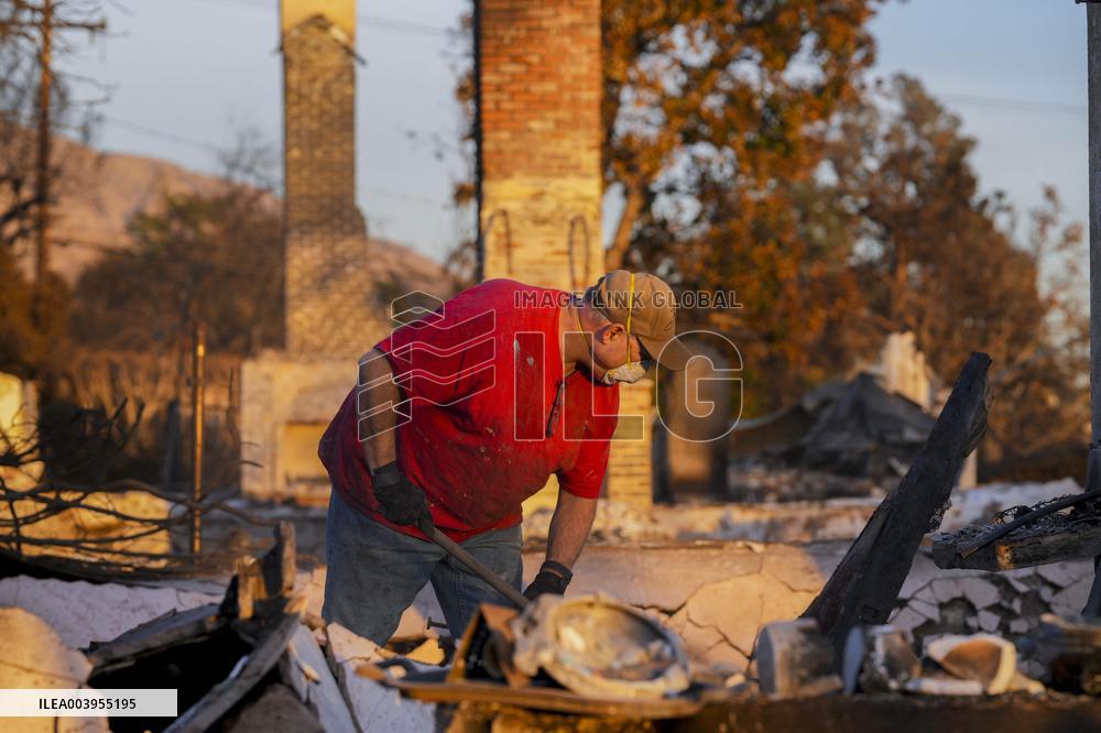 Aftermath of the Eaton Fire in Altadena