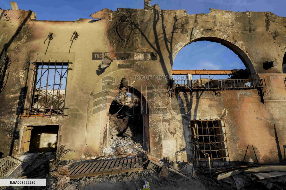 Aftermath of the Eaton Fire in Altadena