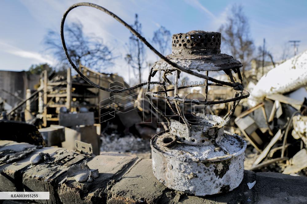 Aftermath of the Eaton Fire in Altadena