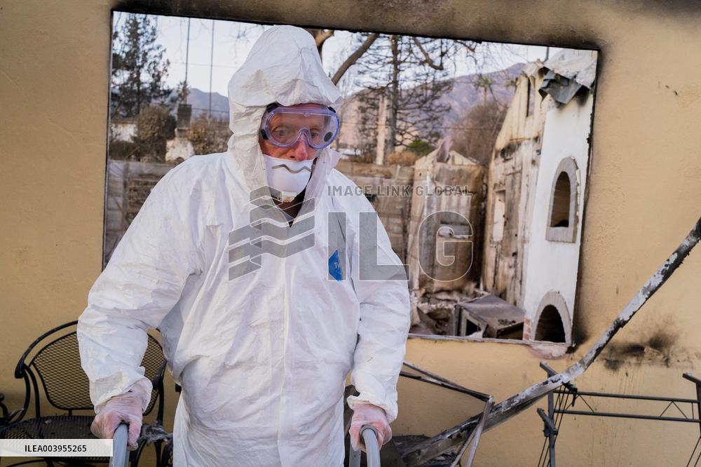 Aftermath of the Eaton Fire in Altadena