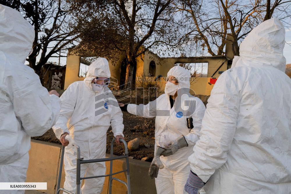 Aftermath of the Eaton Fire in Altadena