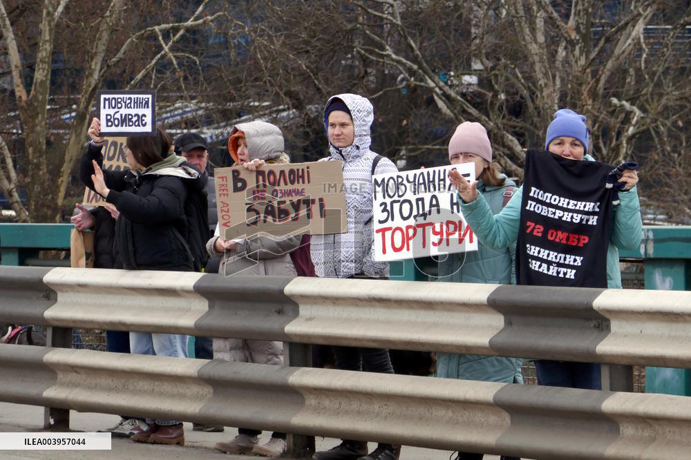Azov in Captivity rally in Uzhhorod