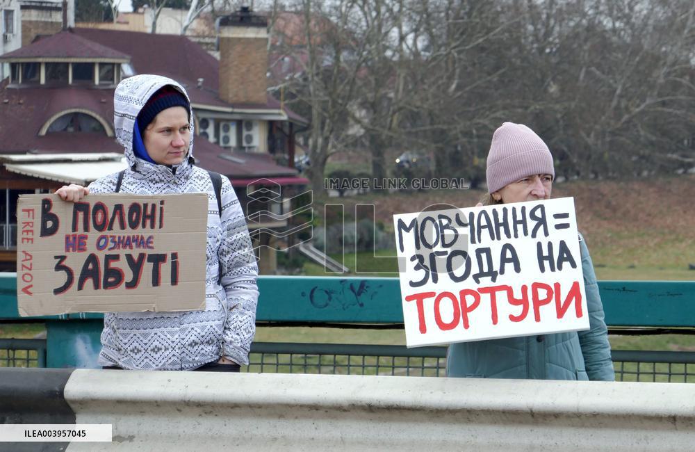 Azov in Captivity rally in Uzhhorod