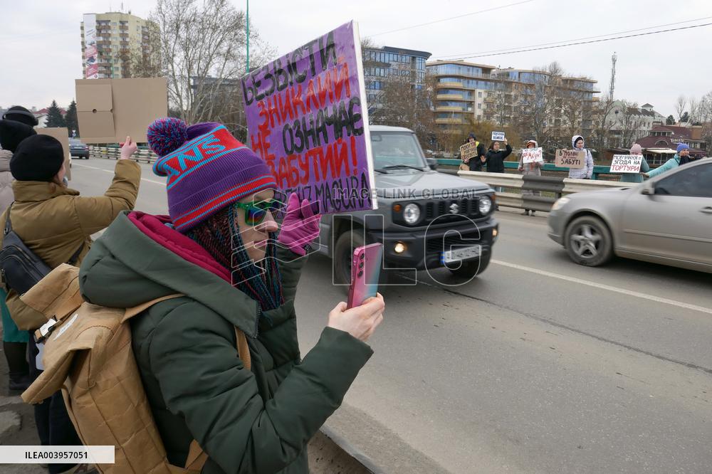 Azov in Captivity rally in Uzhhorod