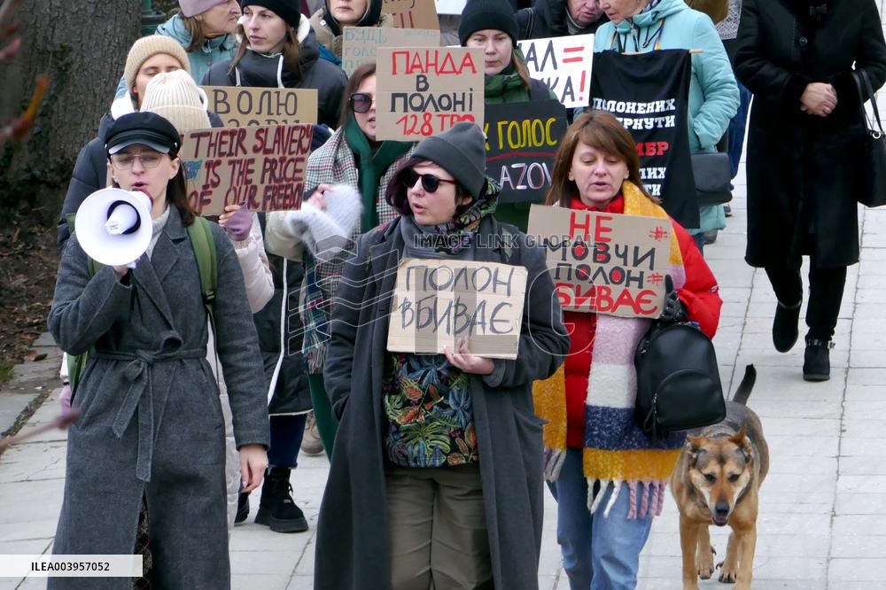 Azov in Captivity rally in Uzhhorod