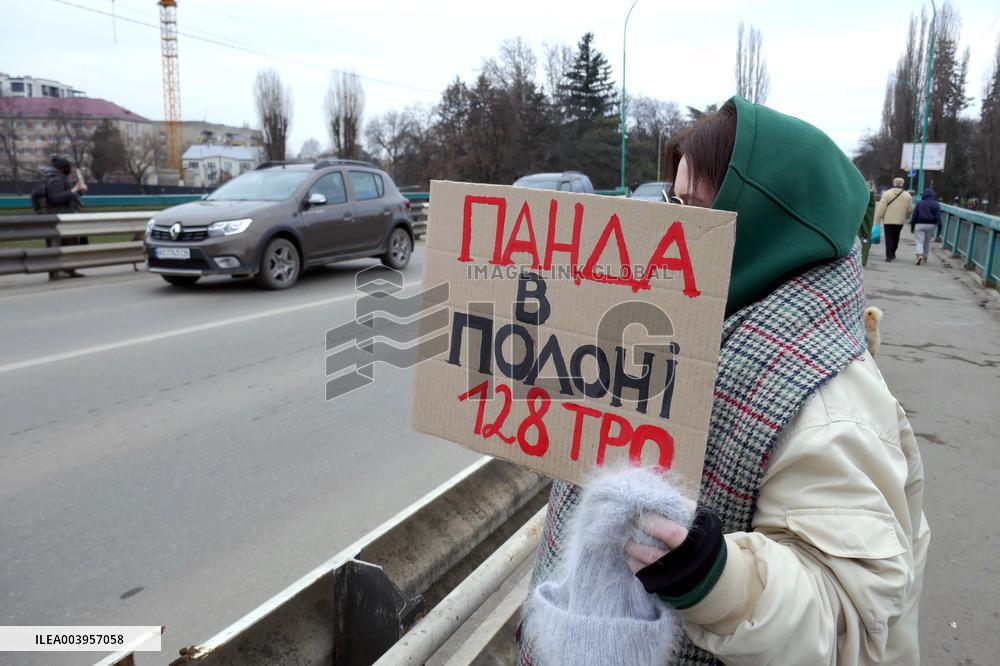Azov in Captivity rally in Uzhhorod