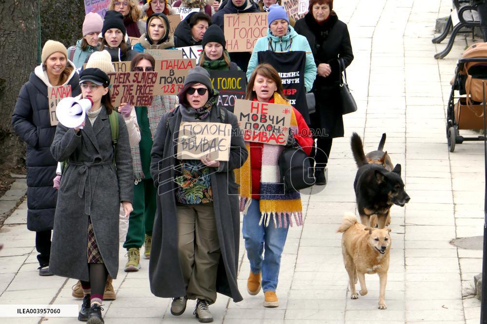 Azov in Captivity rally in Uzhhorod