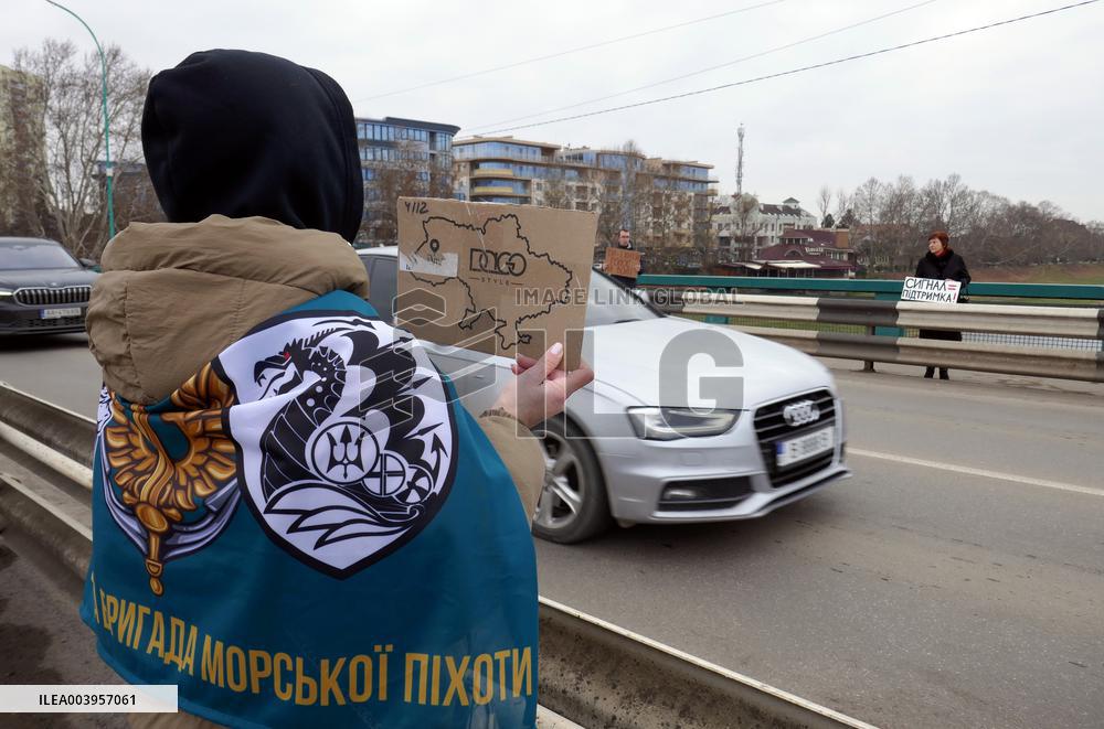 Azov in Captivity rally in Uzhhorod
