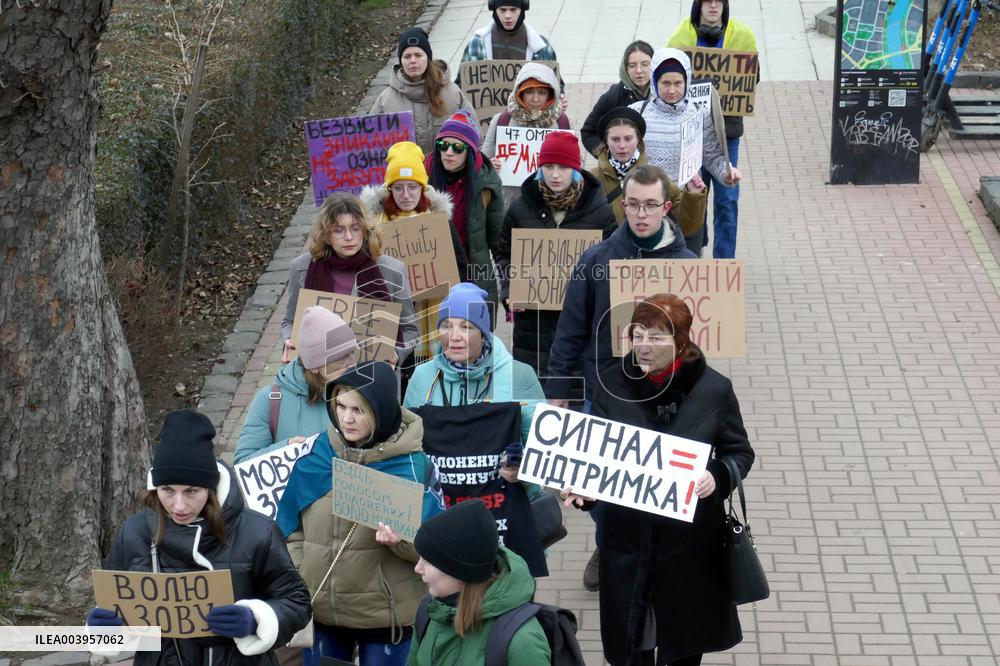 Azov in Captivity rally in Uzhhorod