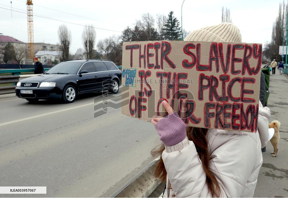 Azov in Captivity rally in Uzhhorod