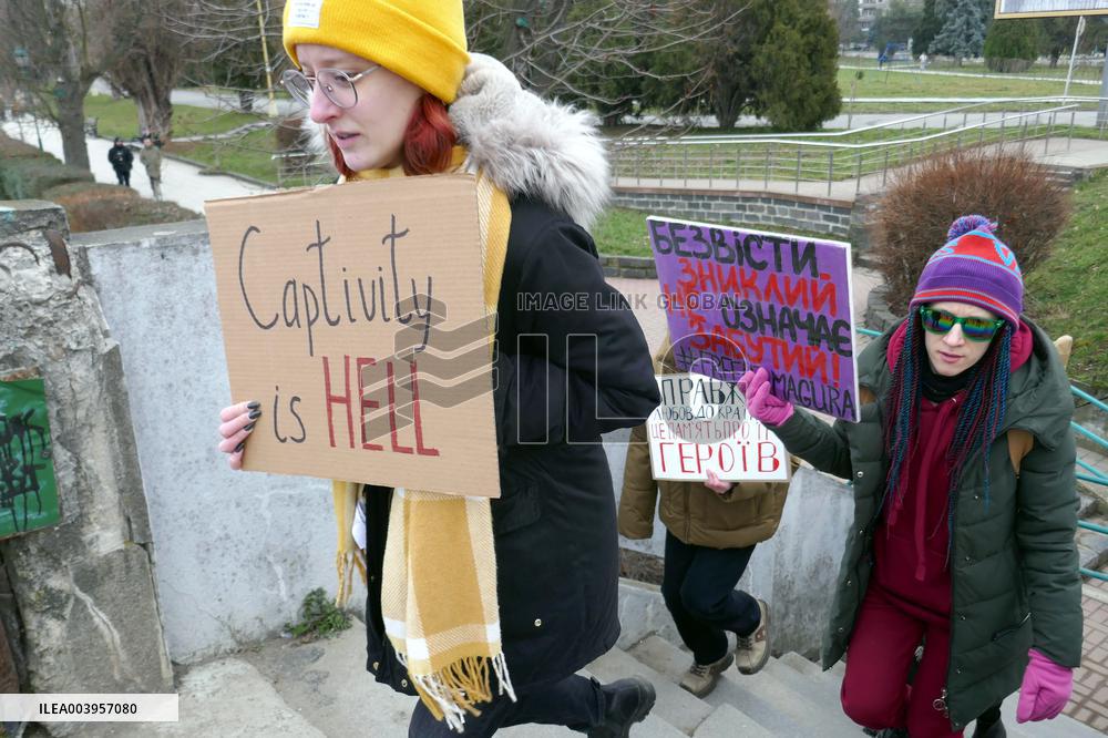 Azov in Captivity rally in Uzhhorod