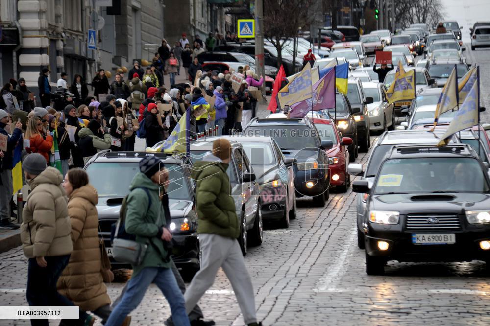 Dont Be Silent! Captivity Kills rally in Kyiv