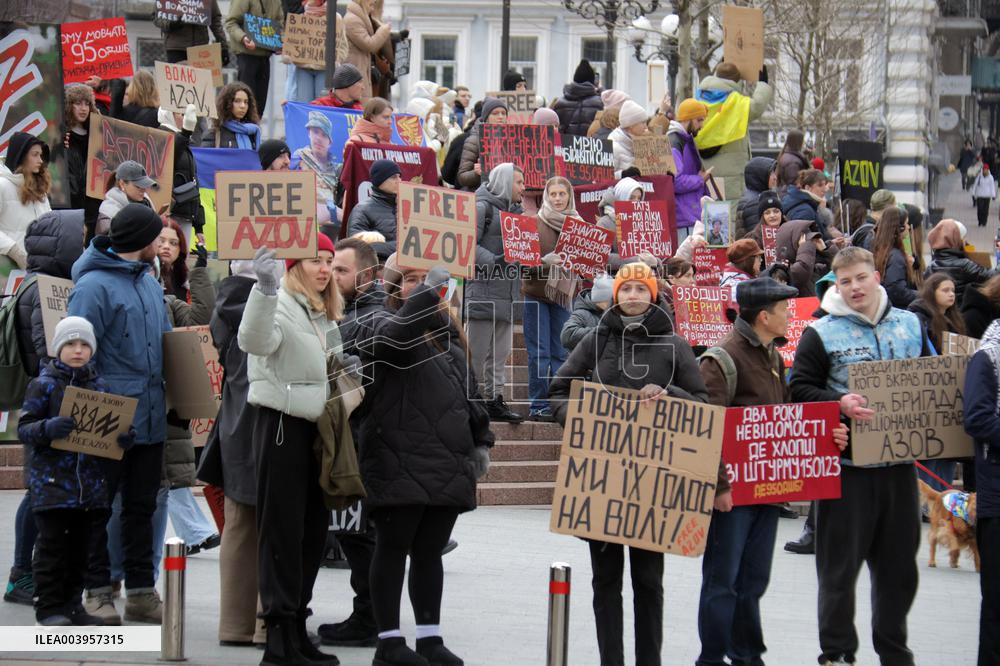 Dont Be Silent! Captivity Kills rally in Kyiv