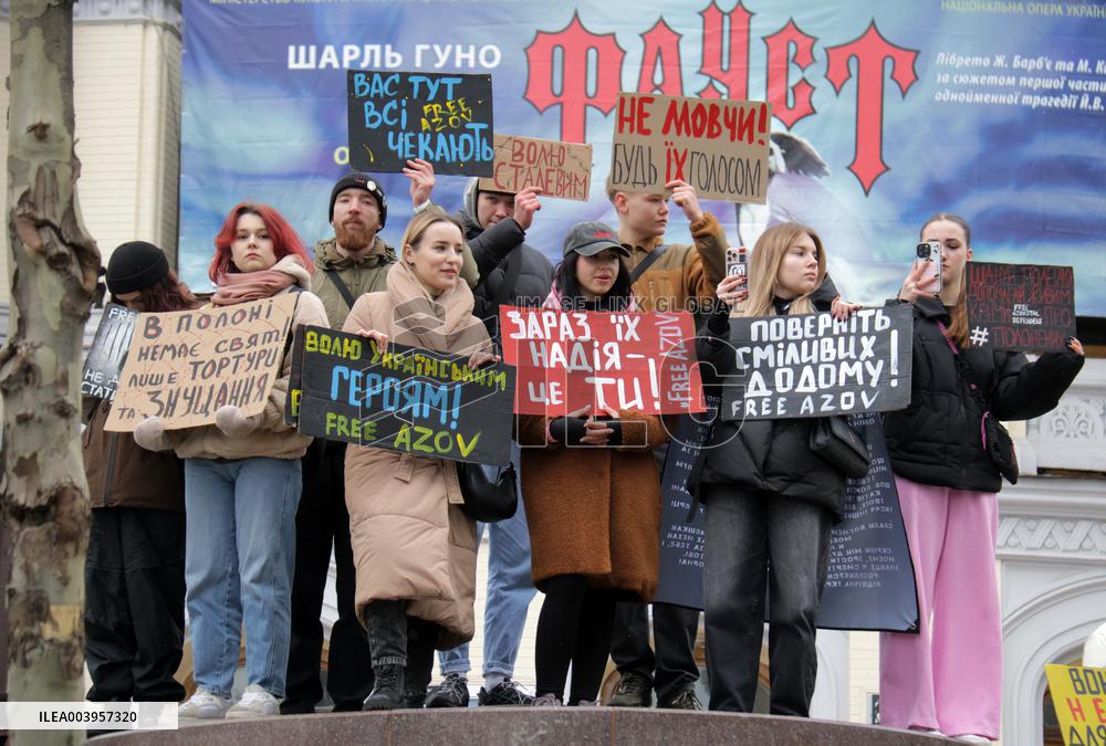 Dont Be Silent! Captivity Kills rally in Kyiv