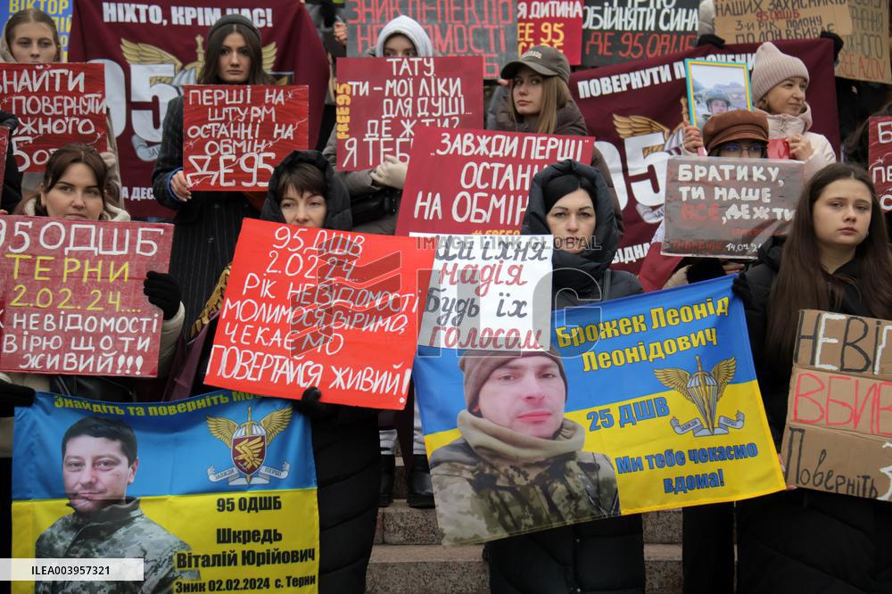 Dont Be Silent! Captivity Kills rally in Kyiv