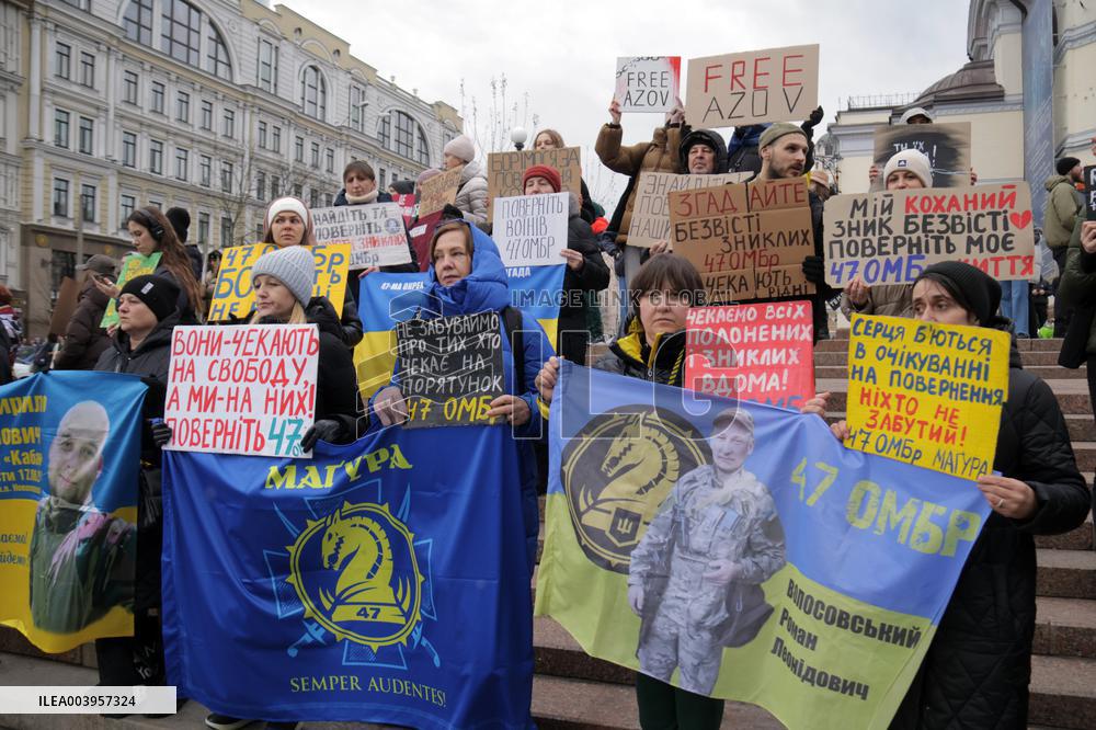 Dont Be Silent! Captivity Kills rally in Kyiv