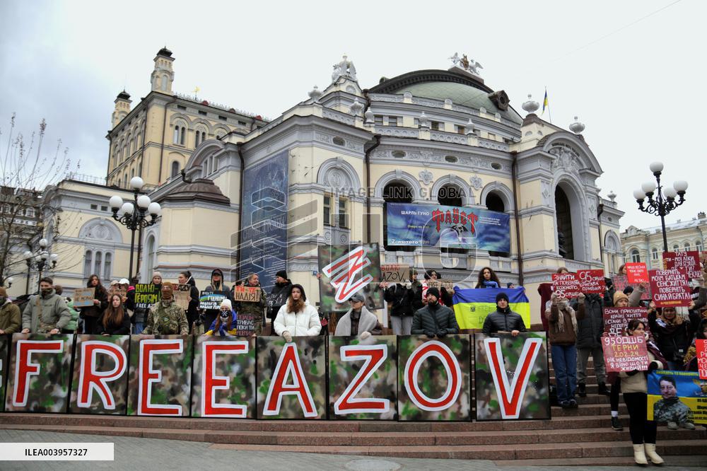 Dont Be Silent! Captivity Kills rally in Kyiv