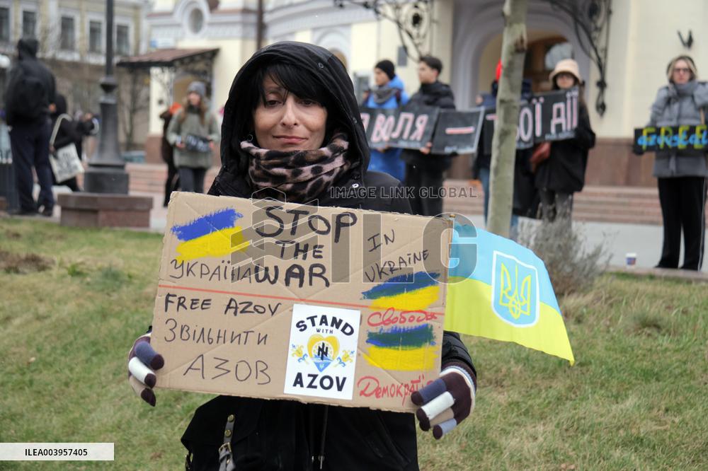 Dont Be Silent! Captivity Kills rally in Kyiv