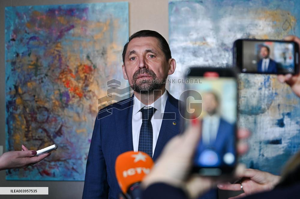 Briefing of Ukrainian Culture Minister Mykola Tochytskyi and European Commissioner Glenn Micallef in Kyiv